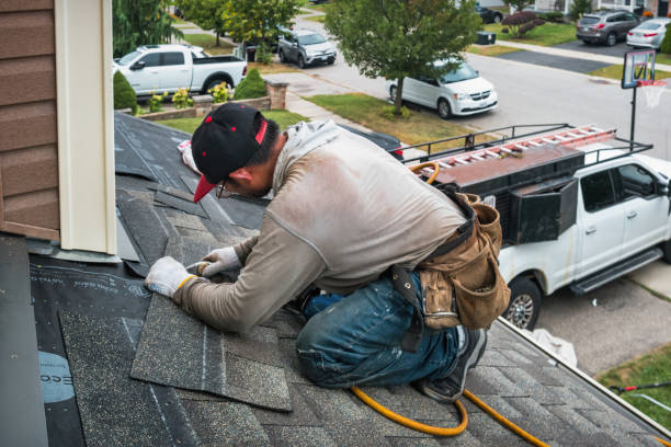 Professional Emergency Roof Repair technician working in La Ward, TX